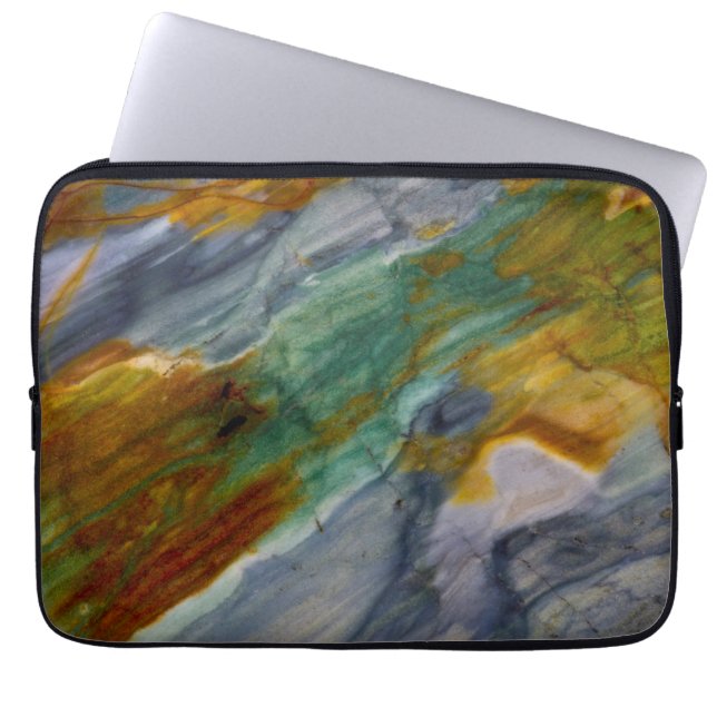 Kleurrijke Piute-jaspis Laptop Sleeve (Voorkant)