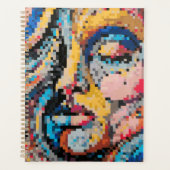 Kleurrijke pixel art planner met levendig ontwerp (Voorkant)