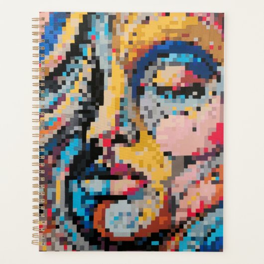 Kleurrijke pixel art planner met levendig ontwerp (Voorkant)