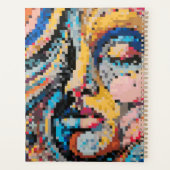 Kleurrijke pixel art planner met levendig ontwerp (Achterkant)