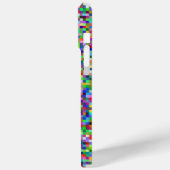 Kleurrijke Pixel Vierkanten Achtergrondpatroon Case-Mate iPhone Case (Achterkant / Links)