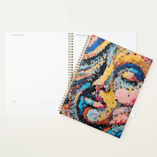 Kleurrijke pixelcreatie planner (Display)
