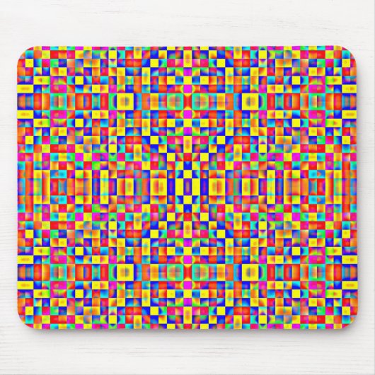 Kleurrijke pixels muismat (Voorkant)