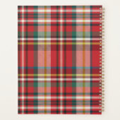 Kleurrijke Plaid Classic gepersonaliseerd 2025 Planner (Achterkant)