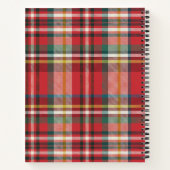 Kleurrijke Plaid Classic gepersonaliseerde Kinder  Notitieboek (Achterkant)