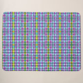 Kleurrijke Plaid Sherpa Dekbed Deken (Voorkant (horizontaal))