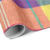 kleurrijke plaid textuur. Achtergrond kleding Cadeaupapier (Rol Hoek)