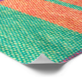 kleurrijke plaid textuur. Achtergrond kleding Poster (Hoek)