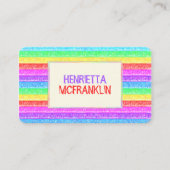 Kleurrijke plakband visitekaartje (Voorkant)