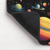 Kleurrijke planeten in de ruimte muismat (Hoek)