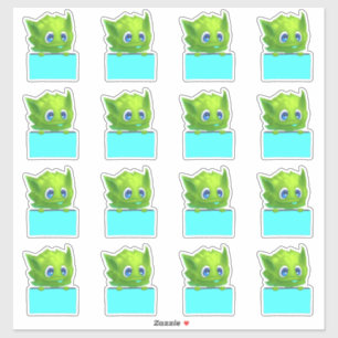 Kleurrijke Planner Sticker met Cartoon Leuk Dier