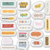 Kleurrijke Planner sticker pack (Voorkant)