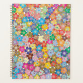 Kleurrijke planner voor Floral/Organisator (Voorkant)