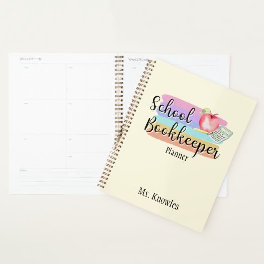 Kleurrijke planner voor schoolboekhouder (Display)