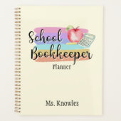 Kleurrijke planner voor schoolboekhouder (Voorkant)