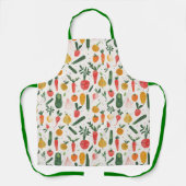 Kleurrijke plantaardige illustratie schort (Voorkant)