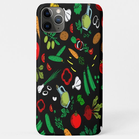 kleurrijke plantaardige pictogrammen Case-Mate iPhone case (Achterkant)
