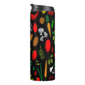 kleurrijke plantaardige pictogrammen thermosbeker (Geroteerd rechts)