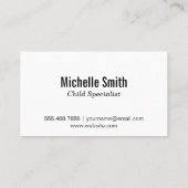 Kleurrijke Planten en bloemenpatroon Visitekaartje (Achterkant)