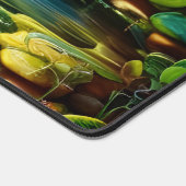 Kleurrijke Planten en Peaceful Waterfall Garden Bureaumat (Hoek)