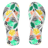 Kleurrijke Planten en Stippen Teenslippers (Voetbed)