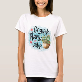 Kleurrijke Plantendame T-shirt