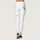 Kleurrijke plastic streamers leggings (Achterkant)