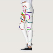 Kleurrijke plastic streamers leggings (Links)