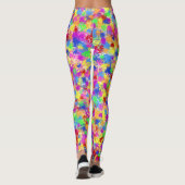 Kleurrijke platter Paint Rainbow Splash Trendy Neo Leggings (Achterkant)