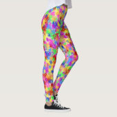 Kleurrijke platter Paint Rainbow Splash Trendy Neo Leggings (Rechts)