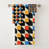 Kleurrijke Pleinen Badhanddoek Bad Handdoek (Insitu)