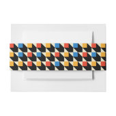 Kleurrijke Pleinen Uitnodiging Buik Bands Uitnodigingen Wikkel (Voorkant Voorbeeld)