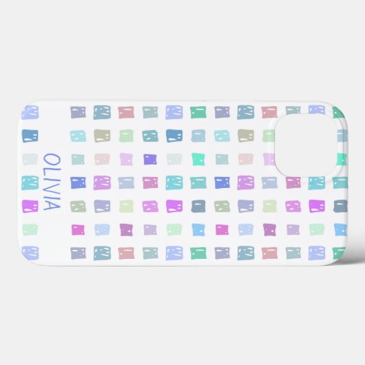 Kleurrijke pleinen voor doedels Case-Mate iPhone case (Achterkant (horizontaal))