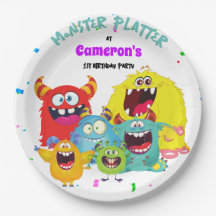 Kleurrijke Plezier Kawaii Monster Ronde