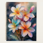 Kleurrijke Plumeria Planner (Voorkant)