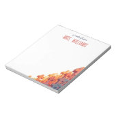 Kleurrijke Plus Tekenen Custom Teacher Waardering Notitieblok (Linkerzijde)