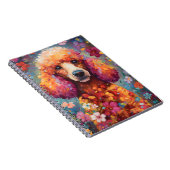 Kleurrijke poedel notitieboek (Rechterzijde)