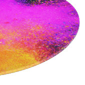 Kleurrijke poedereruptie snijplank (Hoek)