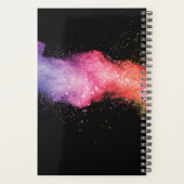 Kleurrijke poeders verven planner (Achterkant)