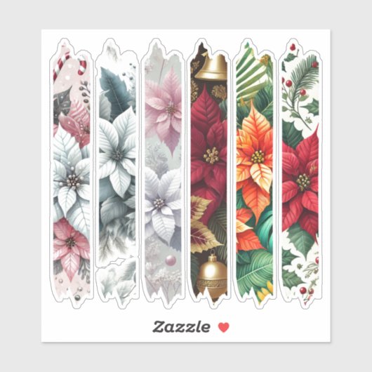 Kleurrijke Poinsettia Washi Tape Scrapbook Sticker (Vel)