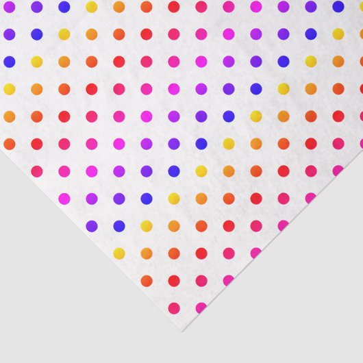 Kleurrijke poka-punten tissuepapier (Detail)