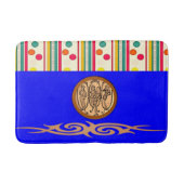 kleurrijke pokadot cirkels badkamer badmat (Voorkant)