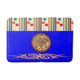 kleurrijke pokadot cirkels badkamer badmat