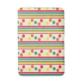 kleurrijke pokadot cirkels badkamer badmat (Voorkant Verticaal)