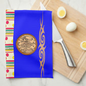 kleurrijke pokadot gooit decoratieve keukenhanddoe theedoek (Quarter Fold)