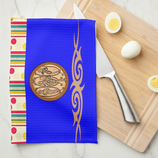 kleurrijke pokadot gooit decoratieve keukenhanddoe theedoek (Quarter Fold)