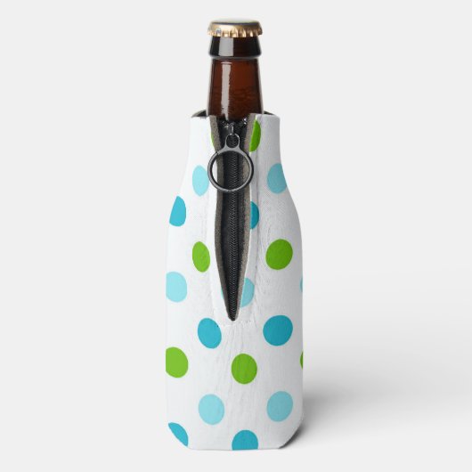 Kleurrijke Polka Dot Bottle Cooler (Fles Achterkant)