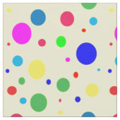 Kleurrijke Polka Dot Bubble Balloons Stof (Close Up)