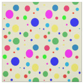 Kleurrijke Polka Dot Bubble Balloons Stof (Swatch)