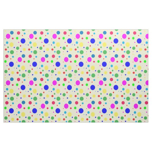 Kleurrijke Polka Dot Bubble Balloons Stof (Fat Quarter)